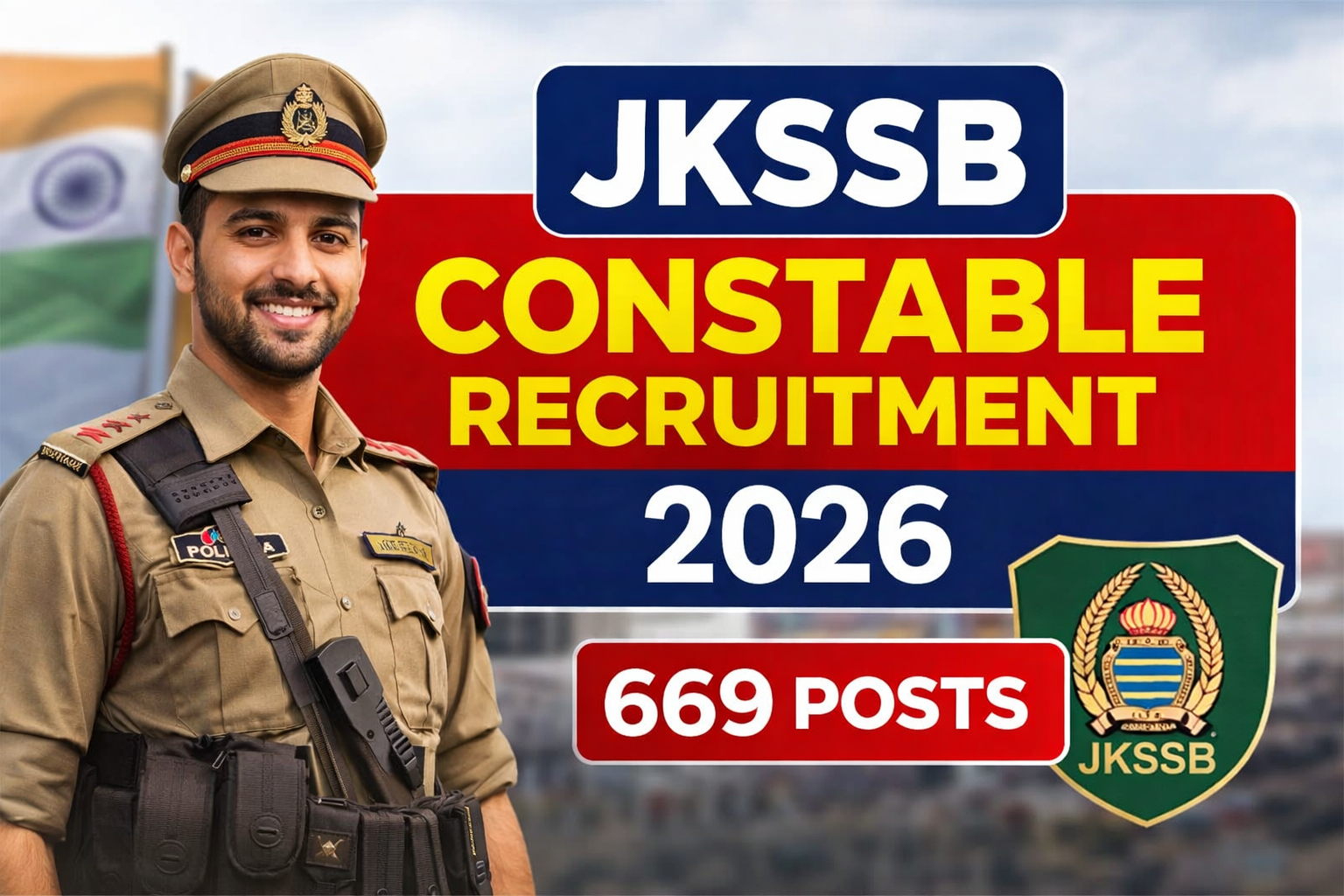 Jammu & Kashmir Police Recruitment 2026 for 669 Constable